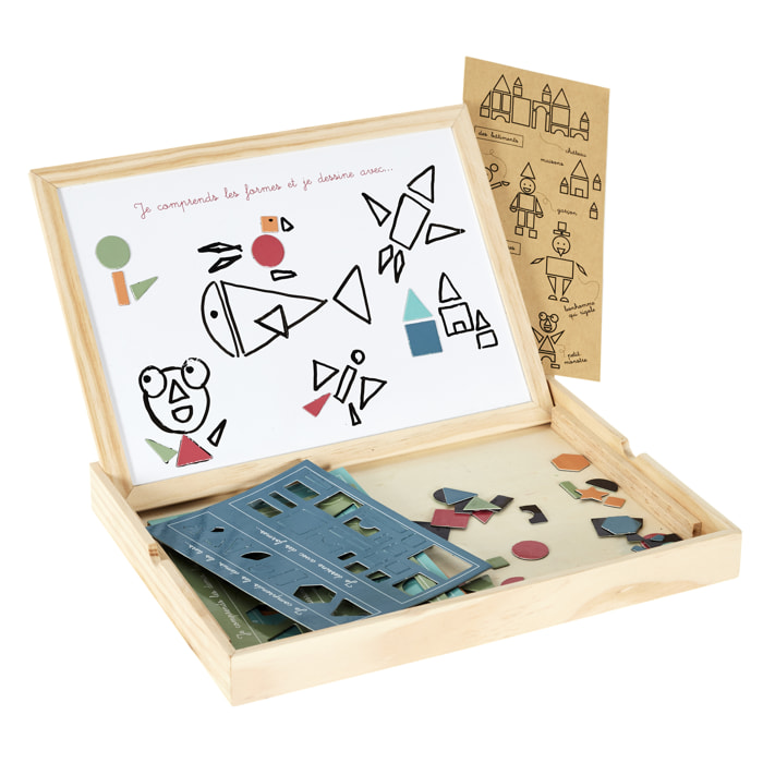TABLEAU EN BOIS JE COMPRENDS LES FORMES