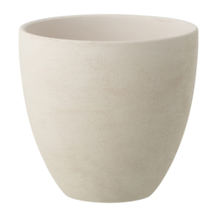 J-Line Cache-pot Rond - céramique - blanc - medium