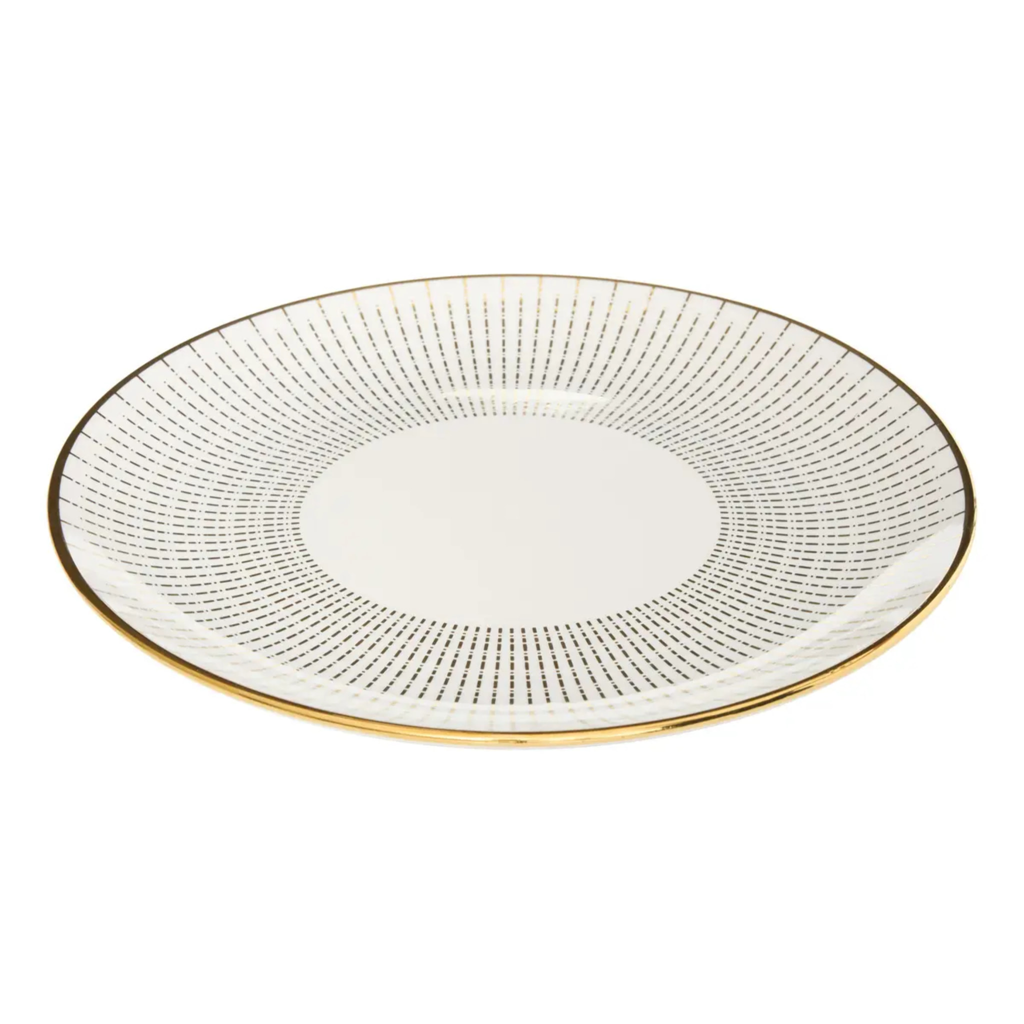 Assiette plate Lunis ronde D.26cm doré