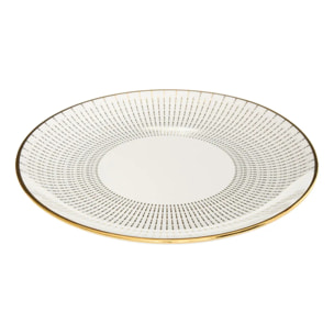 Assiette plate Lunis ronde D.26cm doré