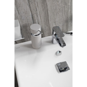 Set d'accessoires Infinitio Distributeur de savon + Porte savon + Gobelet céramique Gris mat PackSAT-GrisMat