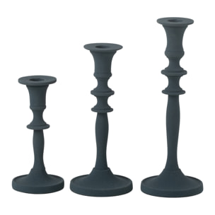 J-Line chandelier Classique - aluminium - bleu - set de 3