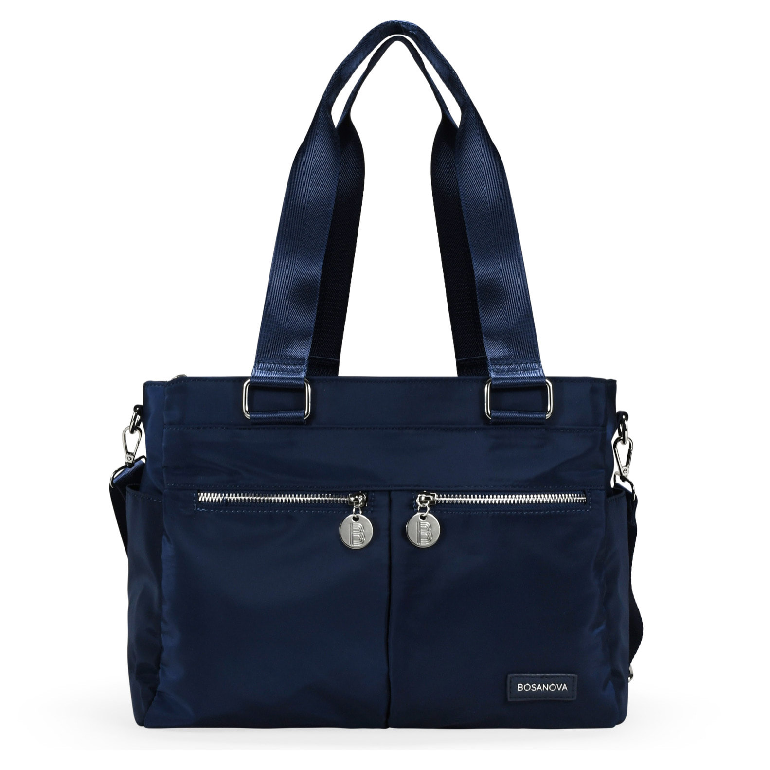 Bolso de hombro azul marino para portátil