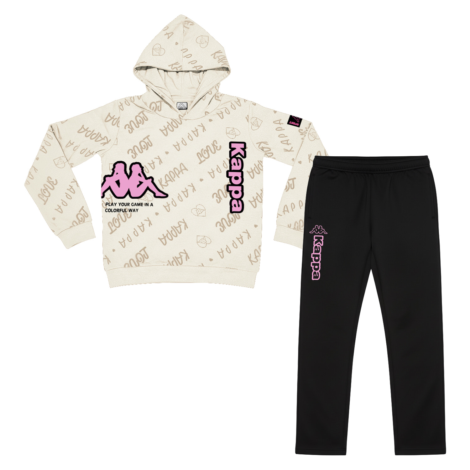 Tuta Bimba KAPPA 3 - 7 Anni Cotone Felpato