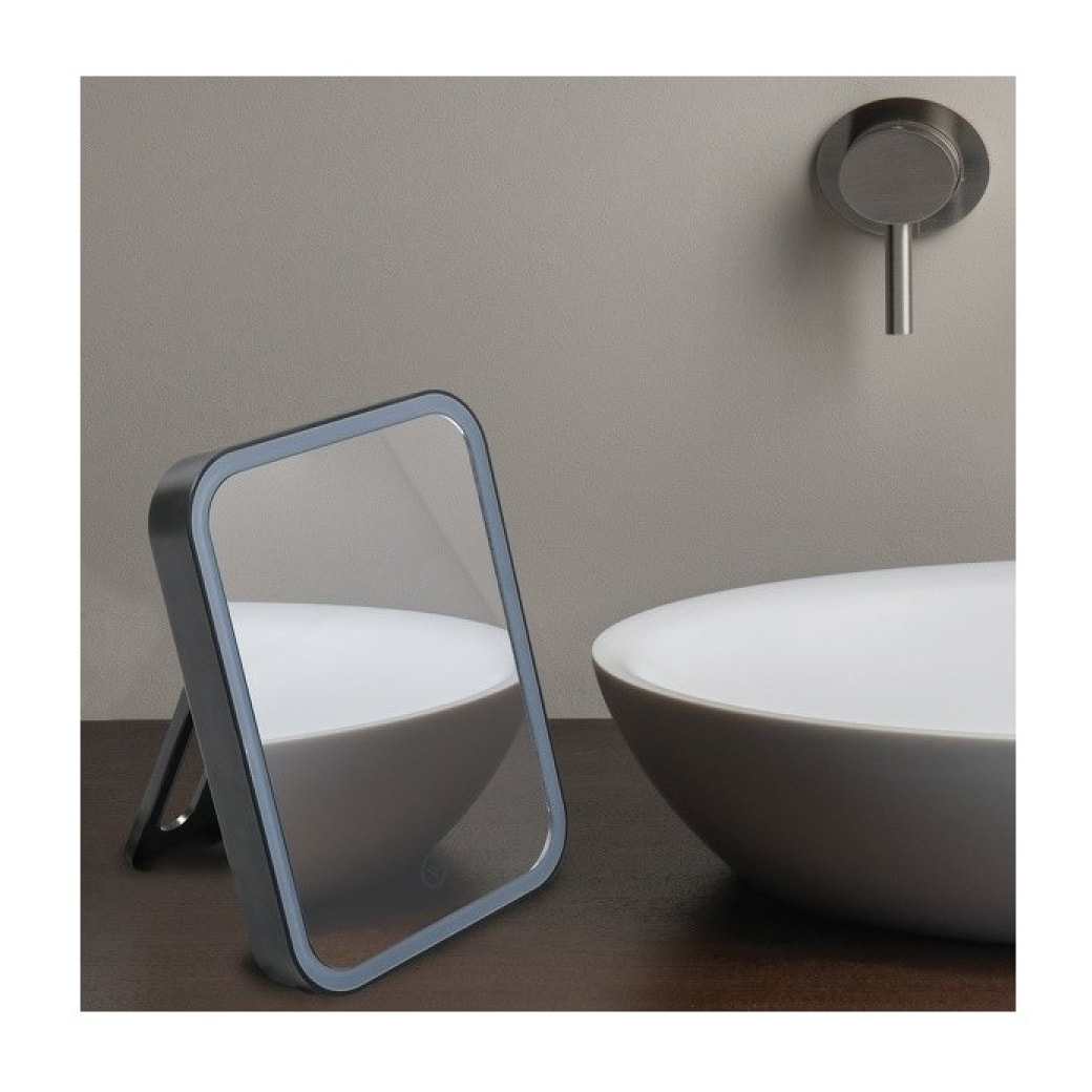 Miroir Lumineux à Led ANIA Noir mat MSV