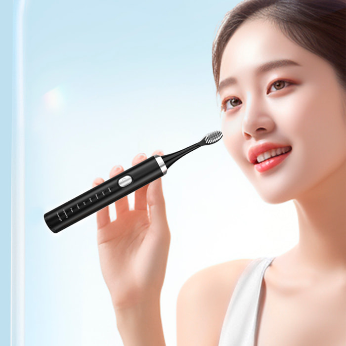 Cepillo de dientes eléctrico sónico, para adultos, con 8 funciones para tu salud y belleza bucal. Modelo recargable.