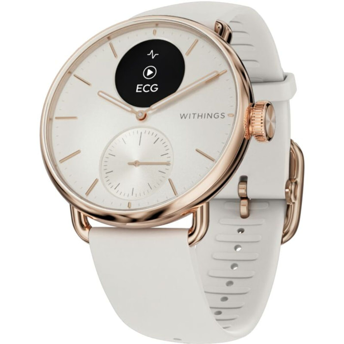 Montre santé WITHINGS Connecté Scanwatch 2 Rose Gold Sand 38mm