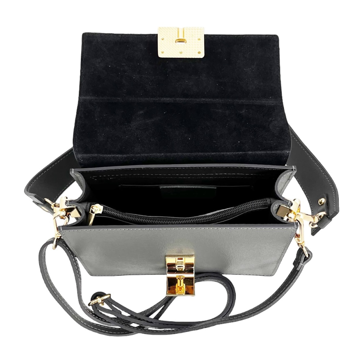 Borsa a spalla Cheval Firenze Ludovica Grigio Scuro