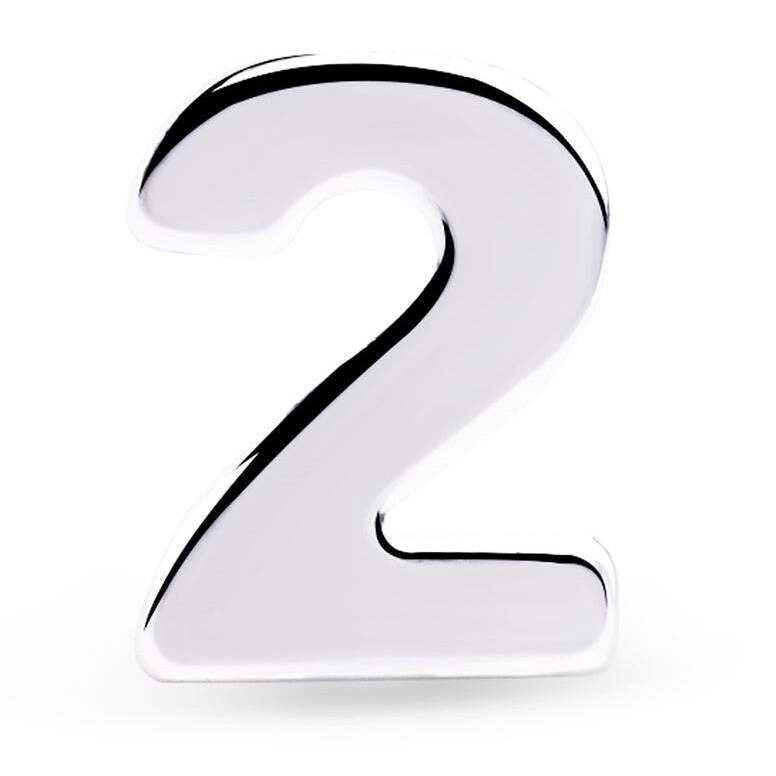 Orecchino Singolo Number in Argento