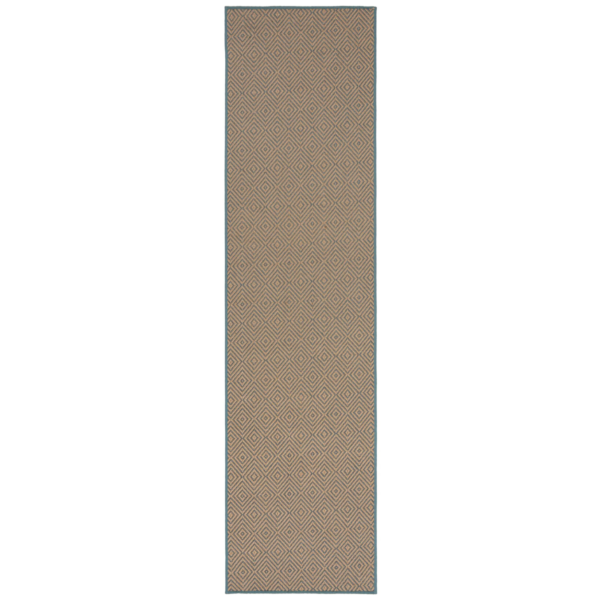 Tapis en jute de couloir antiderapant DIAMOND