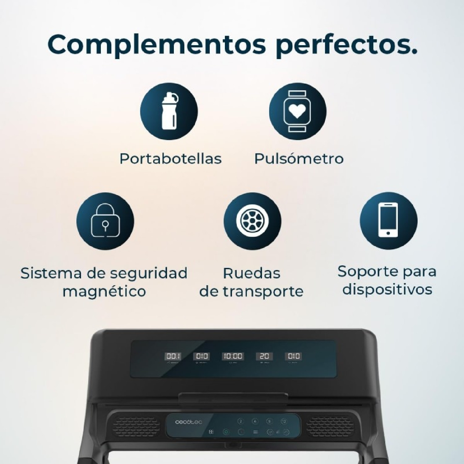 Cecotec Cinta de correr DrumFit WayHome 1000 Runner Sprint