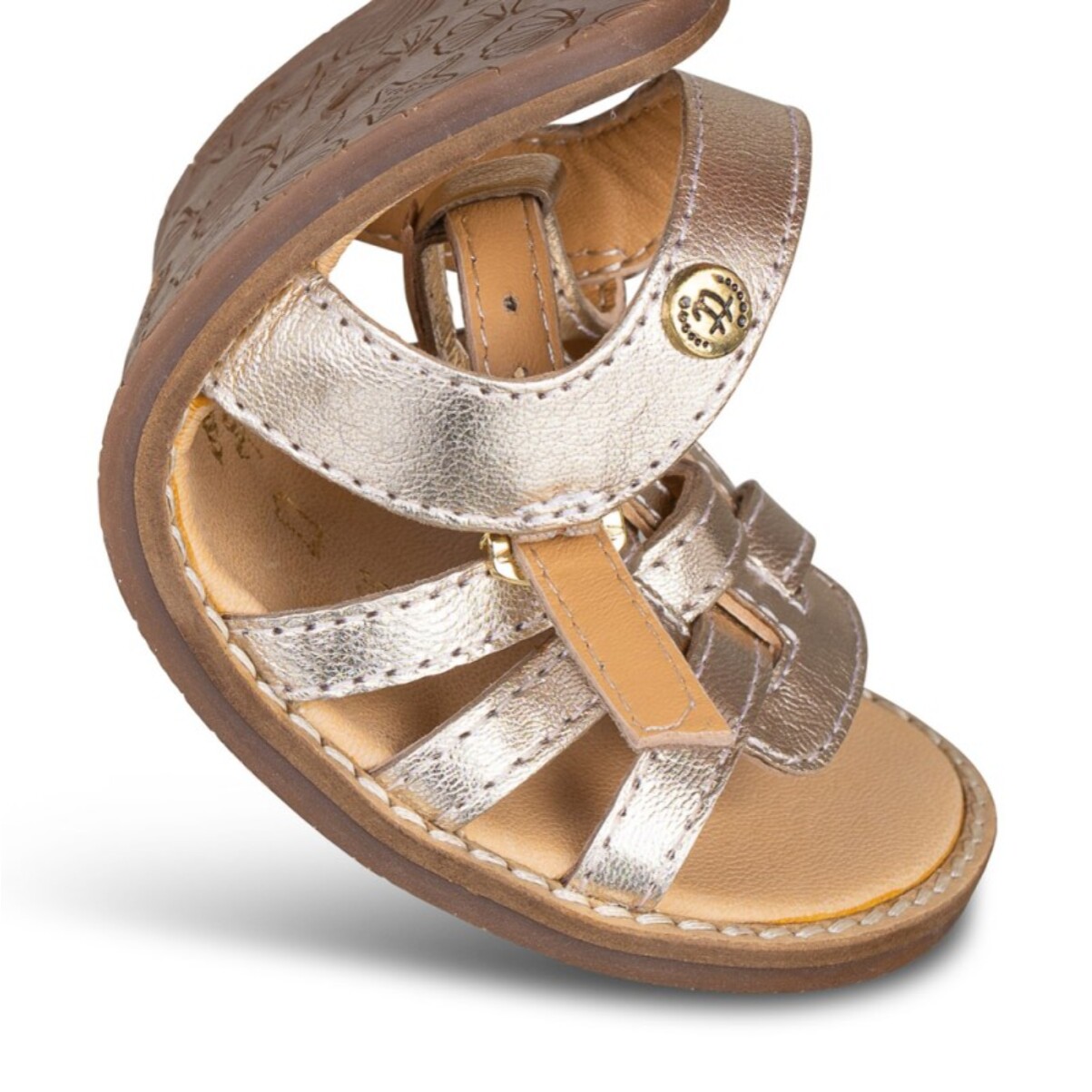 SANDALIA BAREFOOT PIEL CHETTO ORO