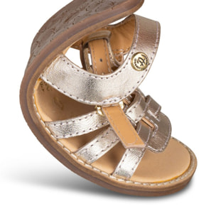 SANDALIA BAREFOOT PIEL CHETTO ORO