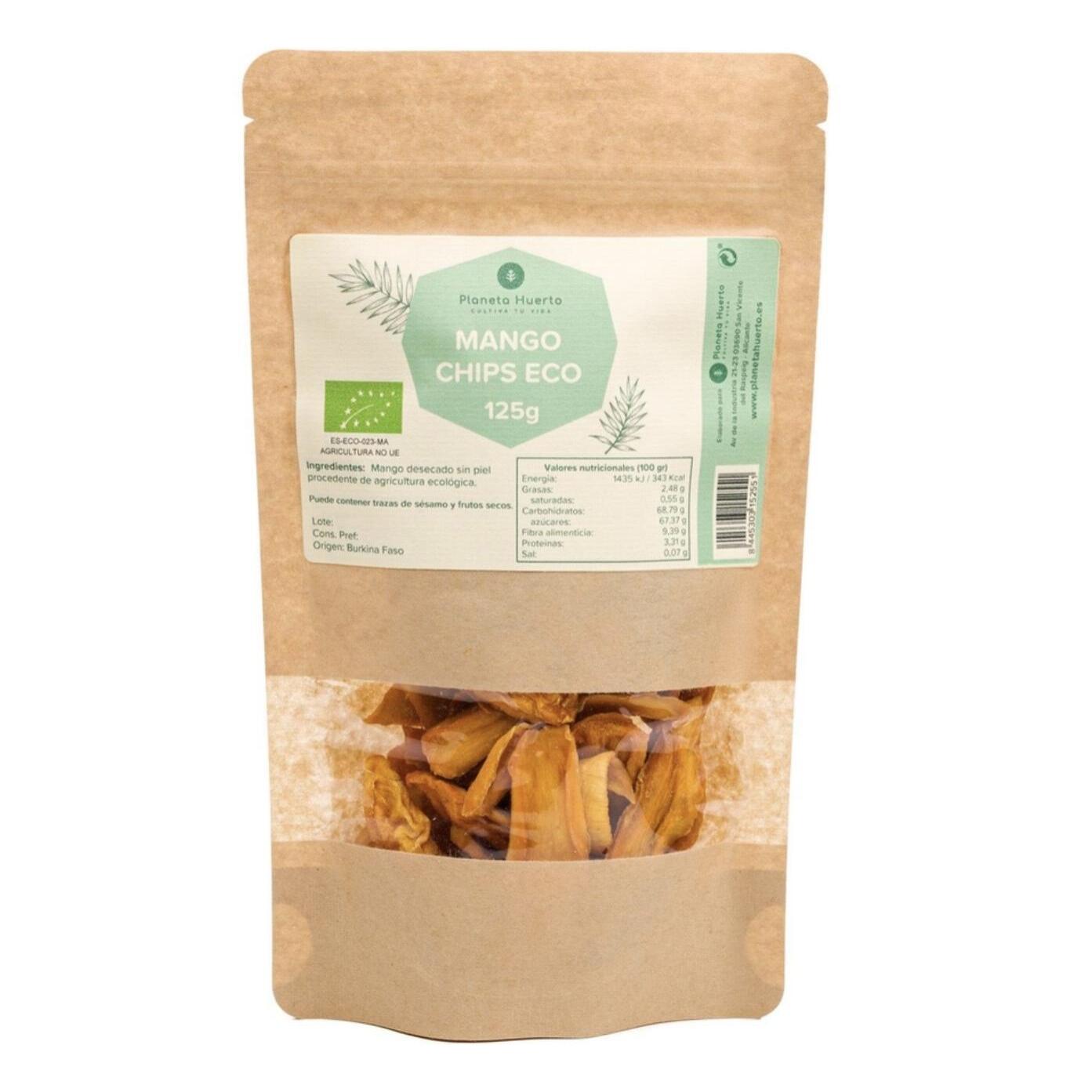 Mango chips desecado ECO Planeta Huerto 125 g