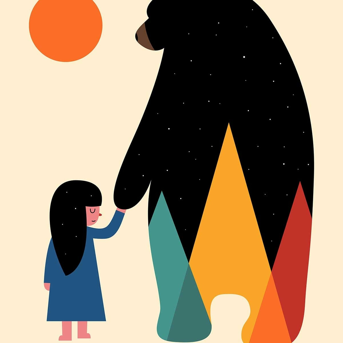 Affiche enfant go home Affiche + cadre en bois - Noir