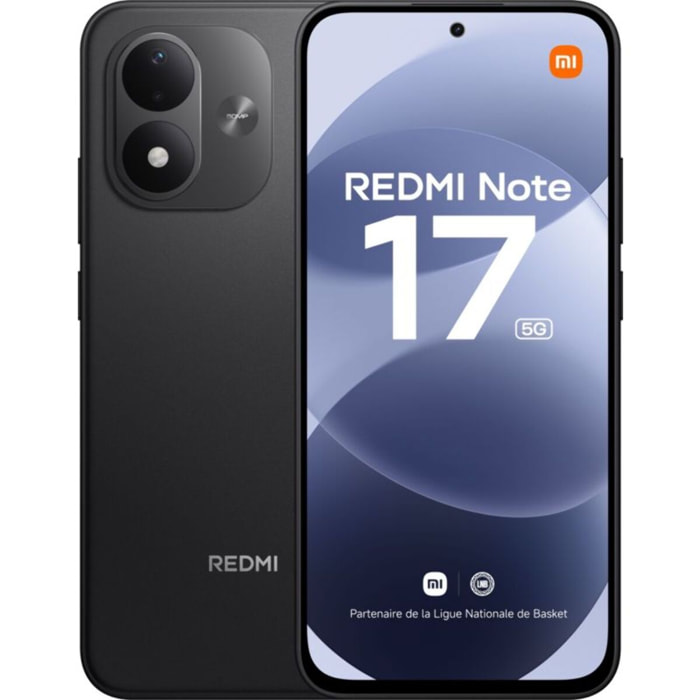 Smartphone XIAOMI Redmi Note 17 5G 128Go Noir