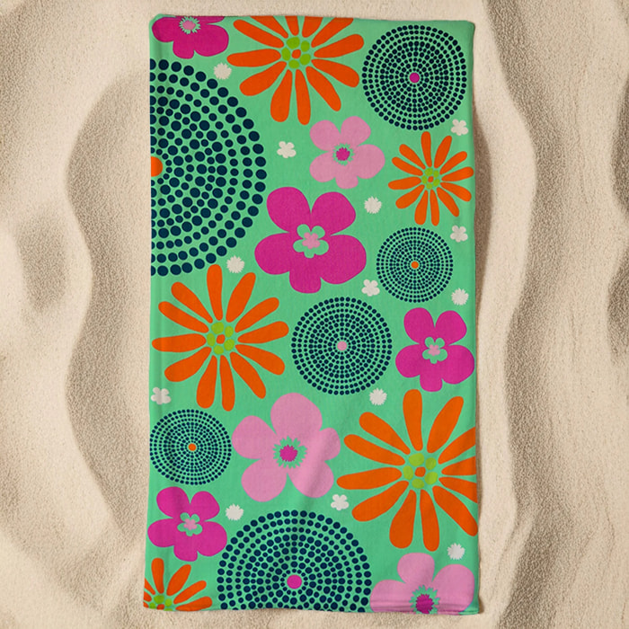 Serviette de plage microfibre - Piodao - 90x170cm - 220g/m²