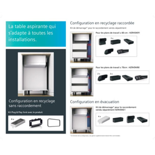 Plaque induction aspirante SIEMENS ED711HQ26E iQ500 combiZone