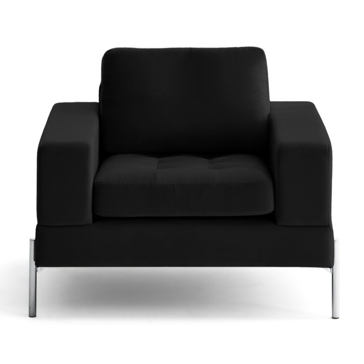 Isaure - fauteuil en velours - Noir