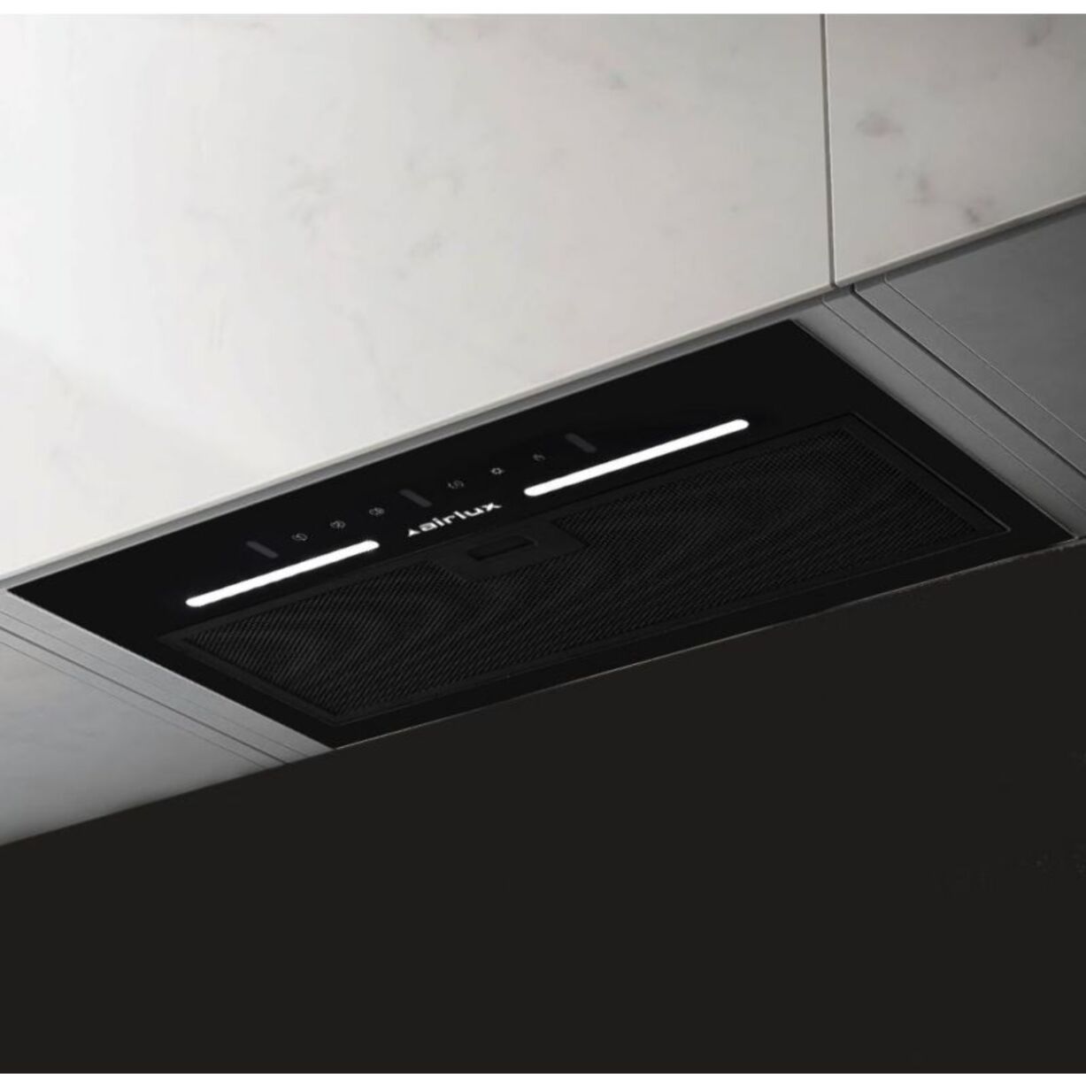 Hotte encastrable AIRLUX AHGG55BK Contrôle par geste