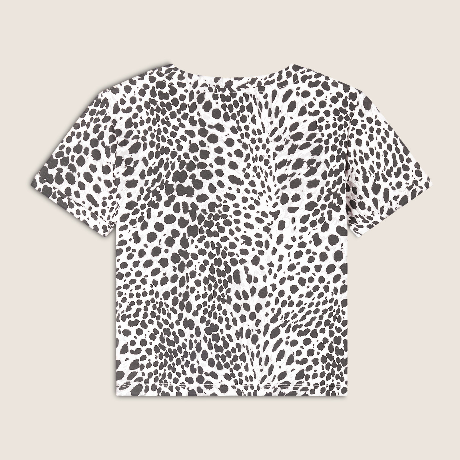 T-shirt regular fit in jersey animalier