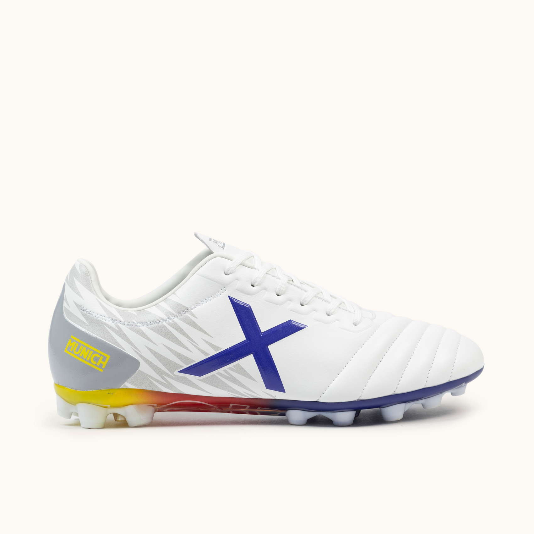 MUNICH ARENGA 316 Zapatillas de fútbol de diseño profesional y resistente Blanco y Azul