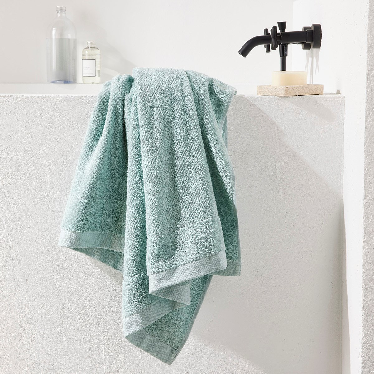 Maxi drap de bain uni BIO ORGANIC vert