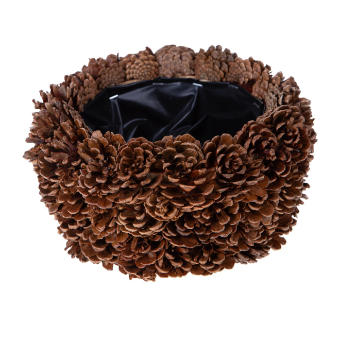 Cachepot con Pigne - Pezzi 2 - 24xH12x24cm - Bianchi Dino SpA