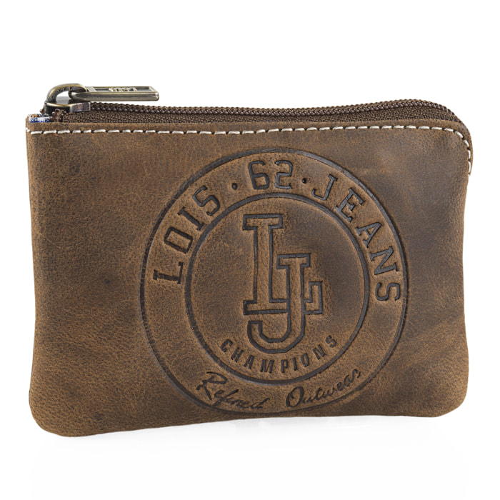 Monedero Piel Hombre Lois Brock Marron