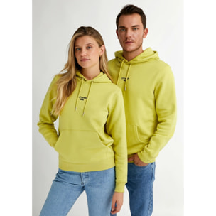 Sudadera Unisex Color Verde con Logotipo D.Franklin Negro