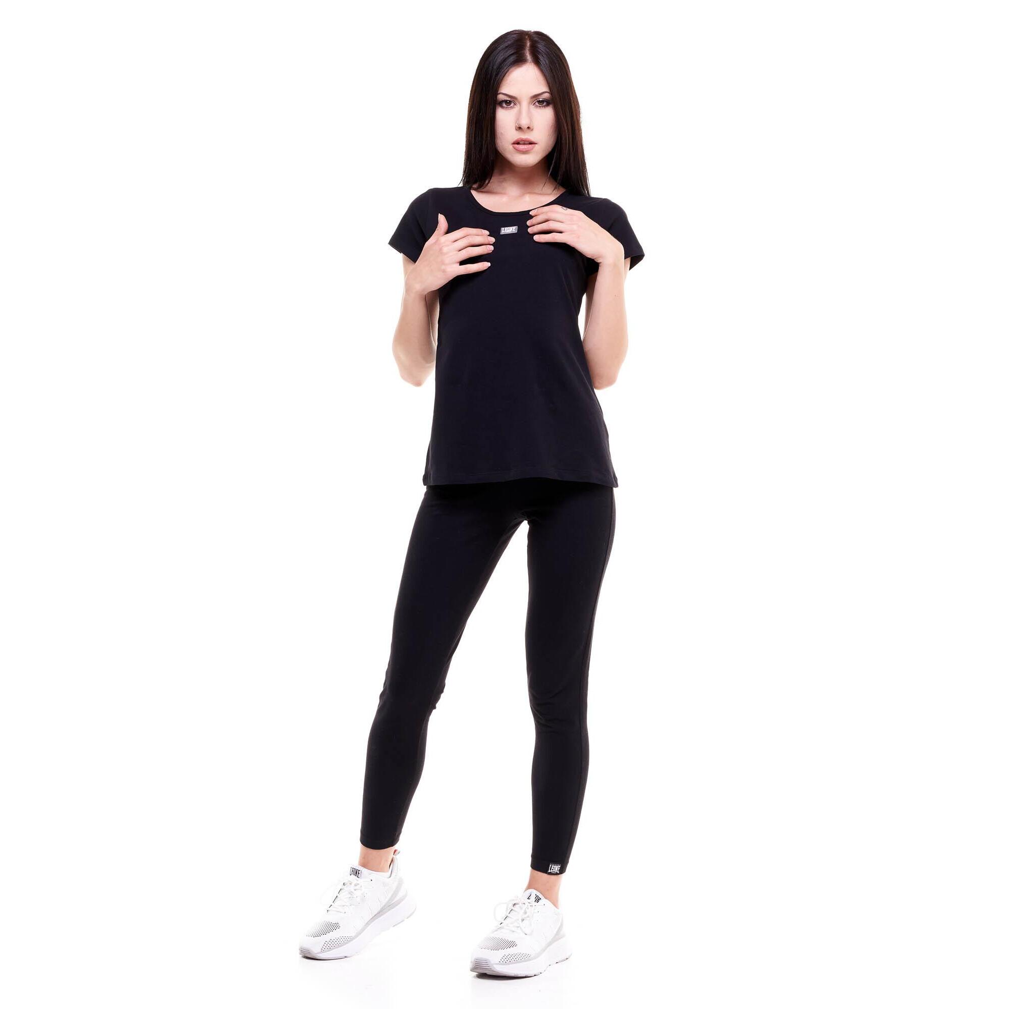 Camiseta básica mujer manga corta cuello redondo