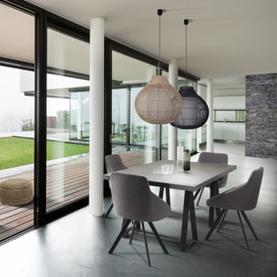 ORESTELUCHETTA Lampadario AIR NERO