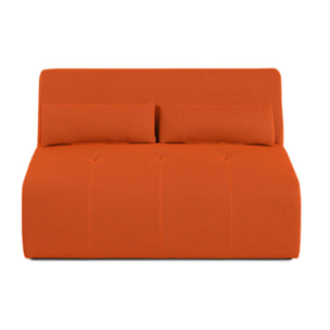 Onyx - canapé droit 2 places - en tissu mailles 3D - Orange