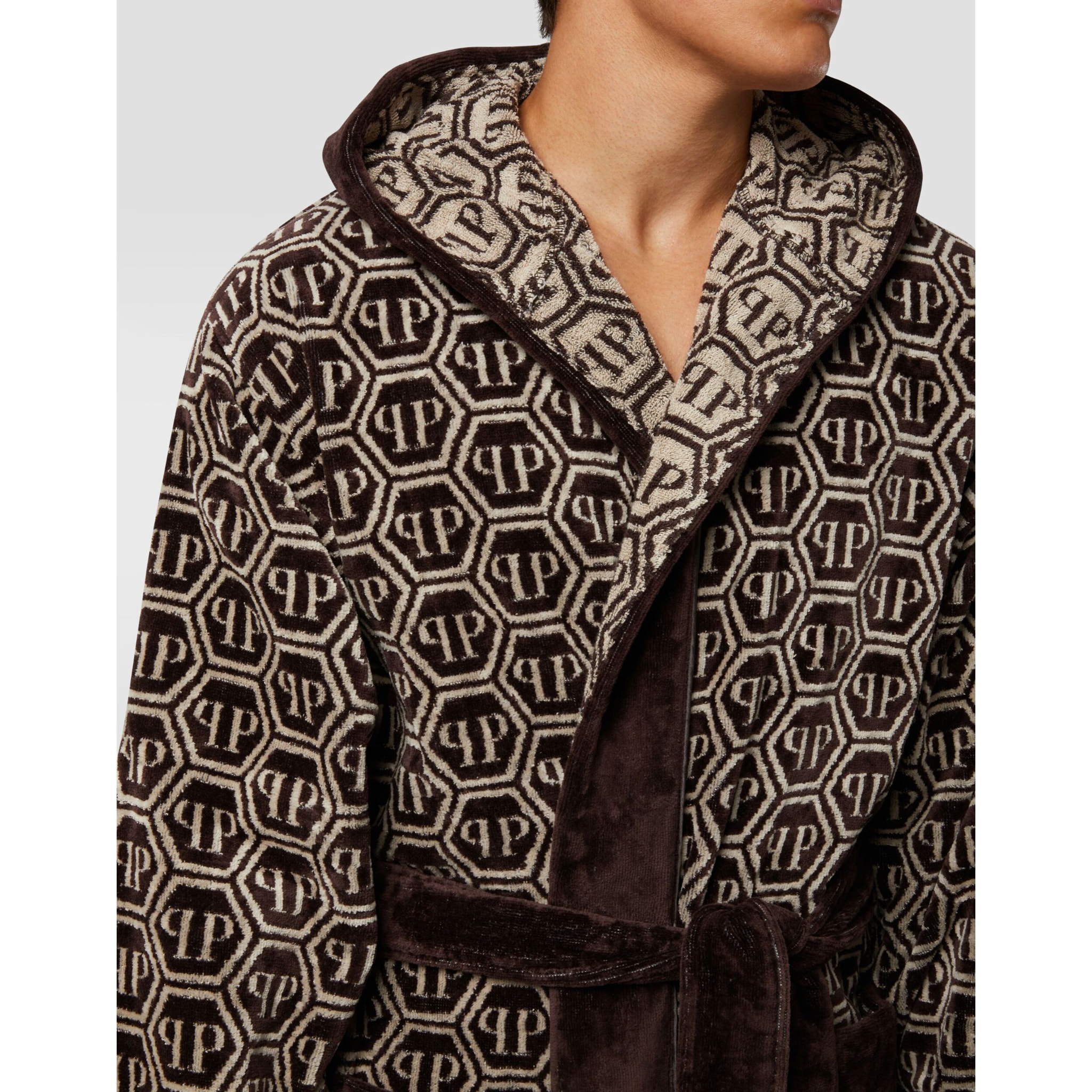 PHILIPP PLEIN Hooded Bathrobe PP