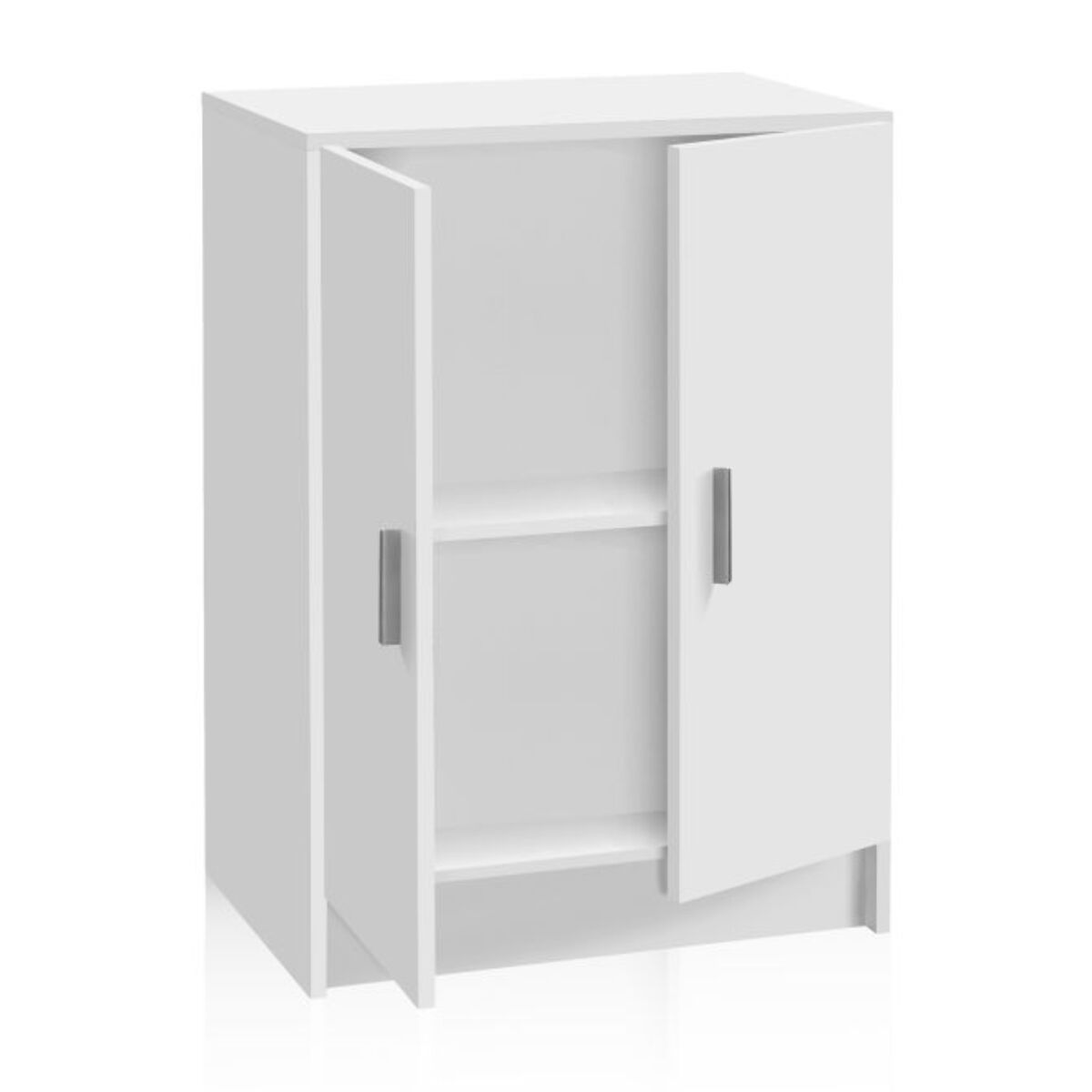 Armario Multi Useful Low 2 Puertas Blanco