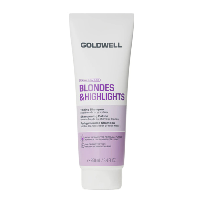GOLDWELL DS Blondes & Highlights Toning Shampoo 250ml