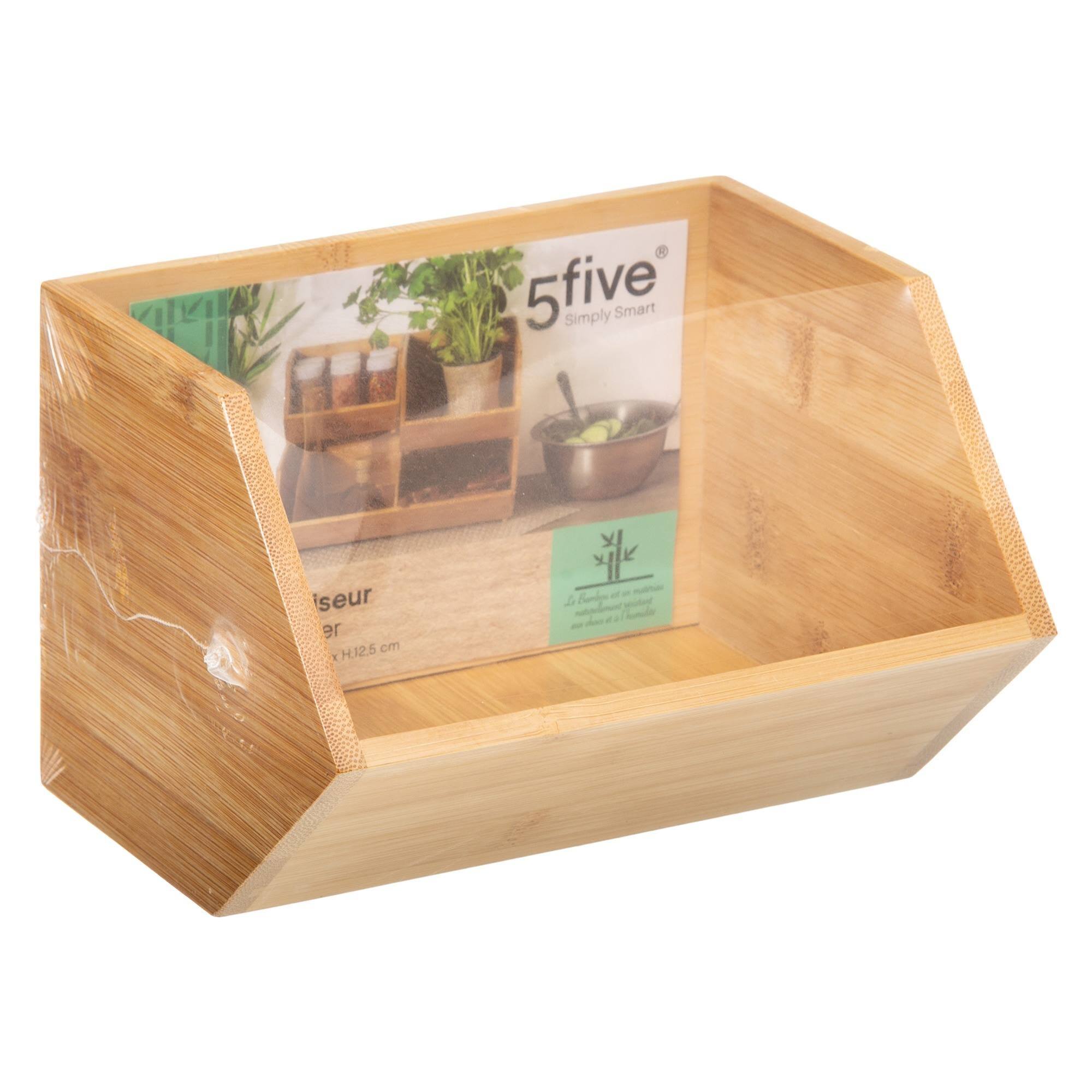 Organizador deslizante modelo pequeño bambú