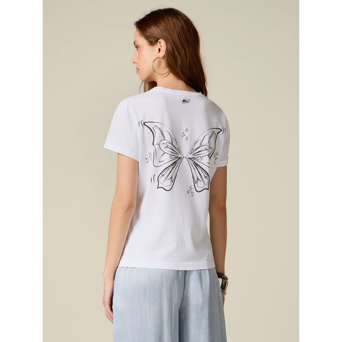 Oltre - Camiseta Winx con cristales - Blanco
