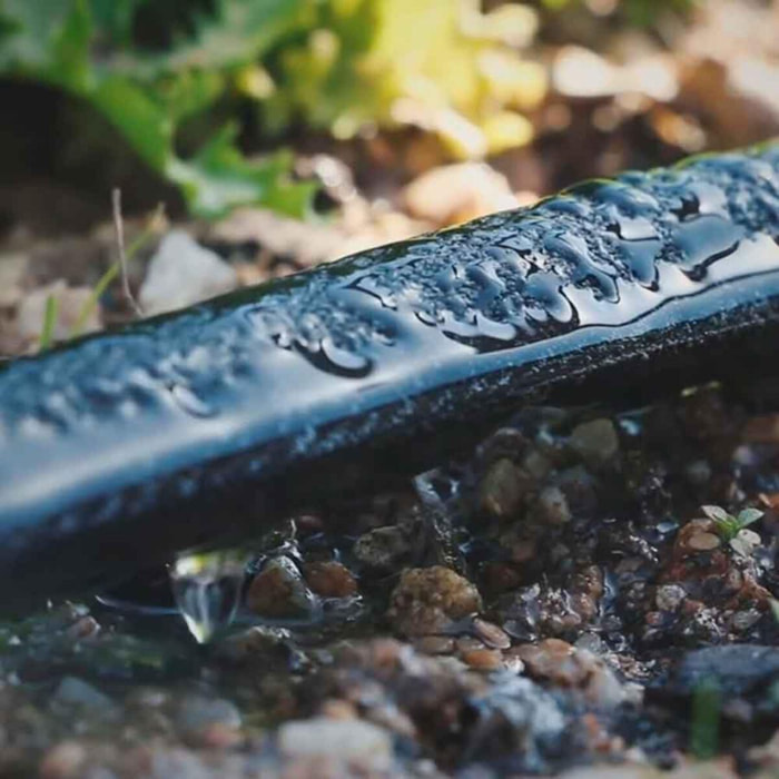PLANETA HUERTO | Rollo Exudación Agro 200 m – Riego Uniforme y Ahorro de Agua para Grandes Superficies