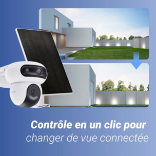 Caméra de surveillance EZVIZ HB90 2k+ + 8W panneau solaire