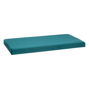 Pouf double pliant Velours Bleu Mix N' Modul