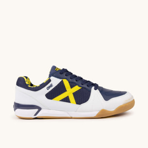MUNICH ONE 78 Zapatillas de Fútbol Sala Ultra Ligeras Marino y Amarillo