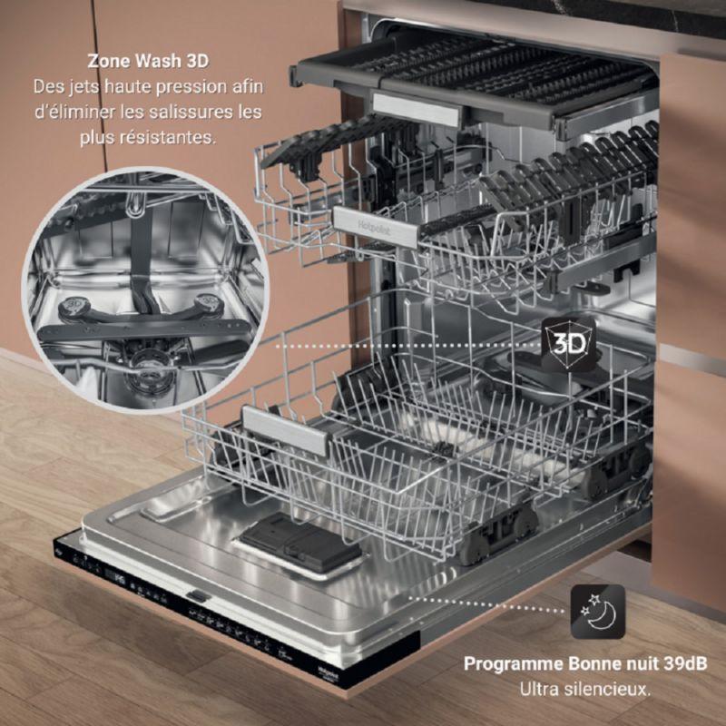 Lave vaisselle encastrable HOTPOINT H7IHP40L MaxiSpace