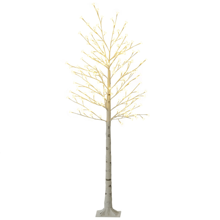Arbre lumineux LED bouleau H. 180 cm 180 LED blanc chaud