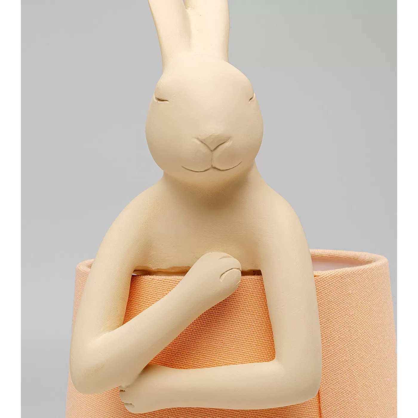Lampe Animal lapin 50cm beige et pêche Kare Design
