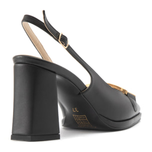 Slingback Donna colore Nero