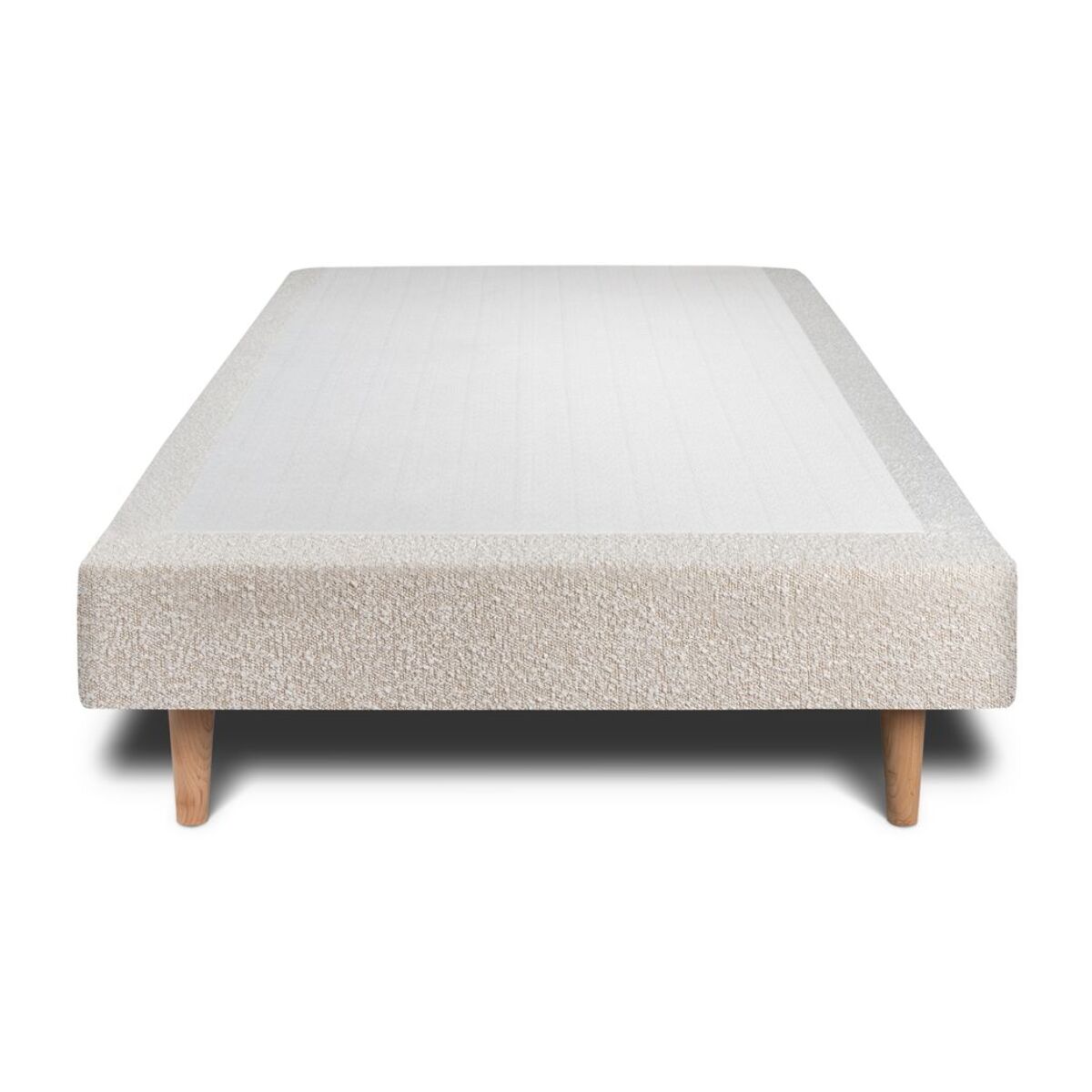Sommier Tapissier Bouclette Ep20 - pieds bois