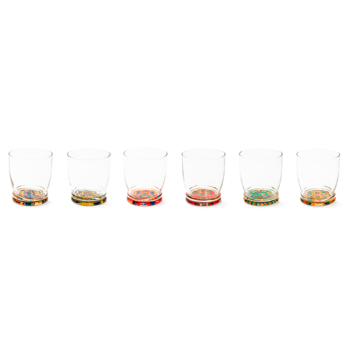 Set de 6 Verres Excelsa – Trinacria, Verre Multicolore