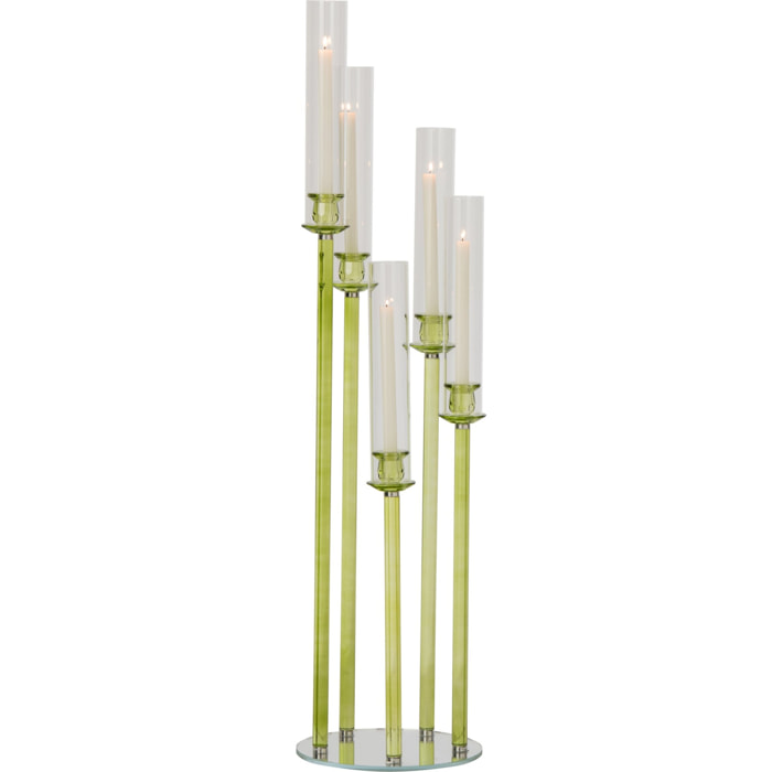 J-Line Chandelier Cristal Vert