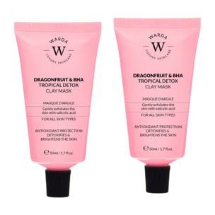 Dúo de mascarillas de arcilla desintoxicantes de pitaya y BHA
